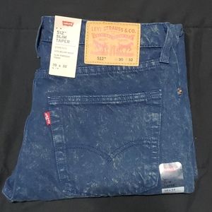 Blue comet medium wash levi 512 slim taper jeans